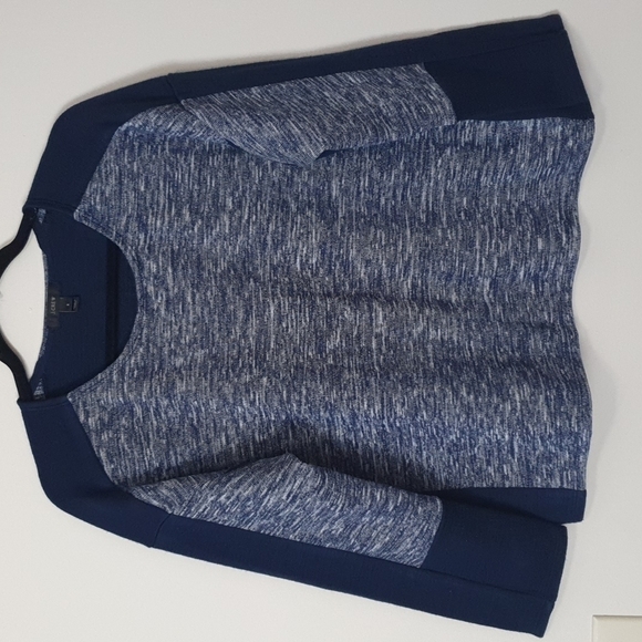 J. Crew Colorblock Blended Wool Pullover - Picture 3 of 9